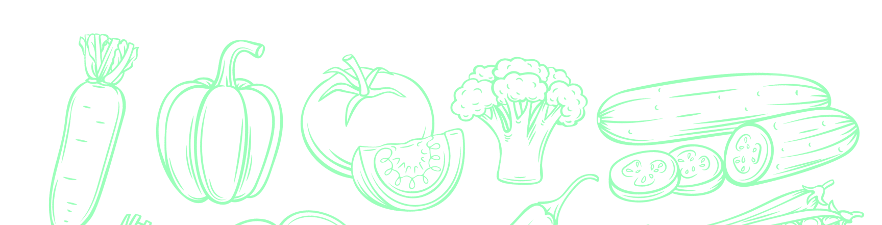 Vegetable illustrations (mobile)